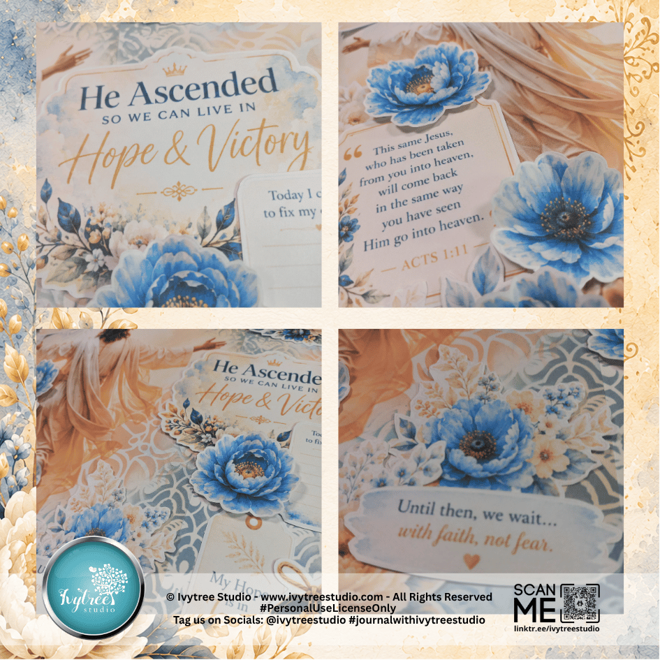 Ascended | Hope and Victory | Bible Journaling Kit Bundle | Gracelilly Bible Study | Ivytree Studio | English + Afrikaans
