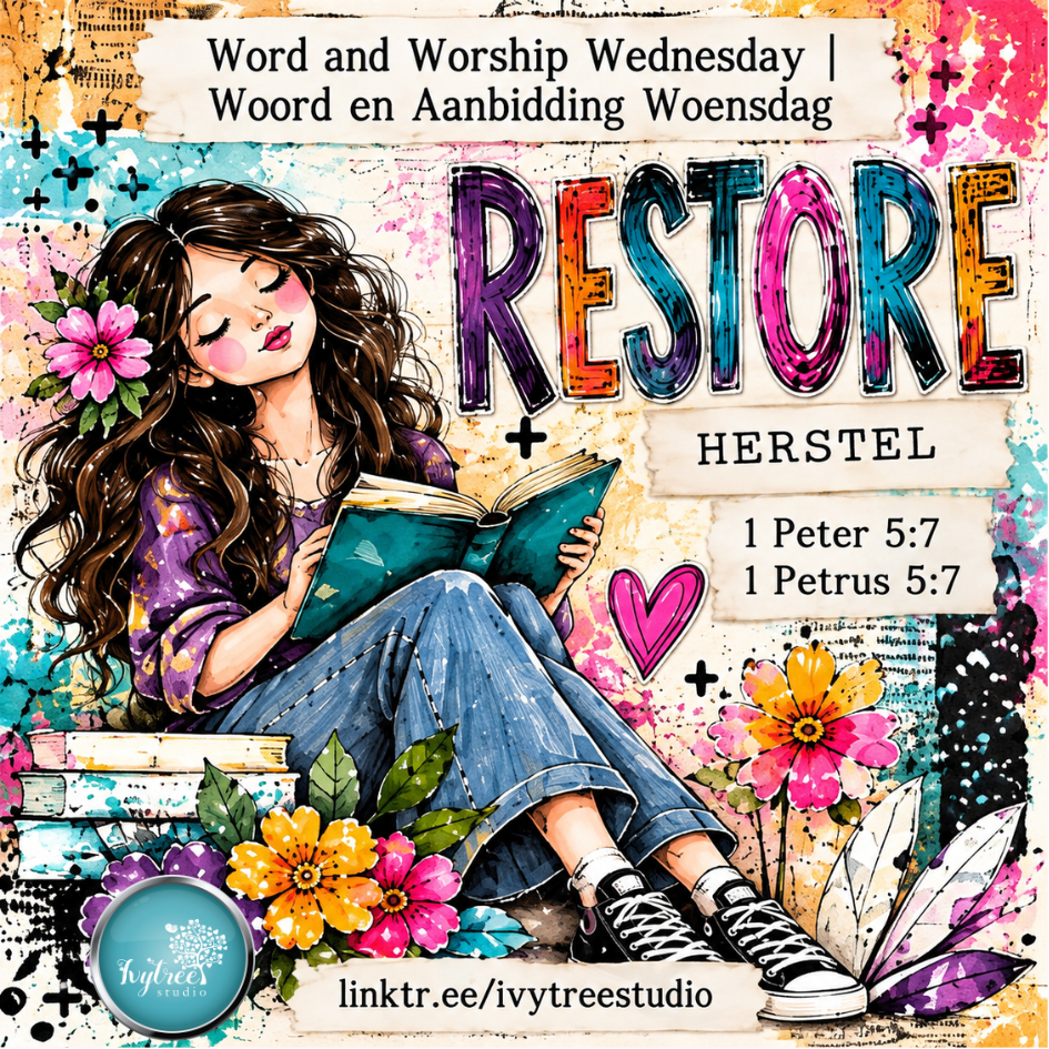Word and Worship Wednesday | Restore | Herstel | Creative Flow Collectables - SET 2 | Fresh Hope Collection | Ivytree Studio | English + Afrikaans