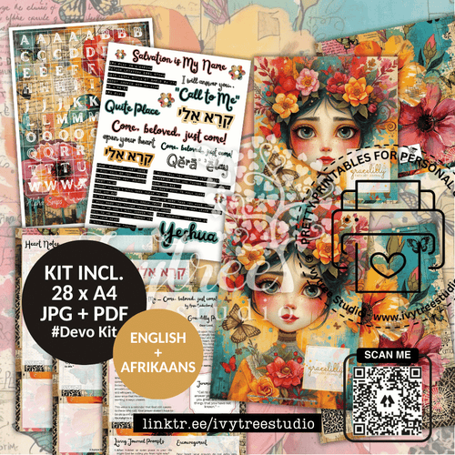Call to Me Devotional eBook | Gracelilly Devotional | Bible Journaling | Ivytree Studio | Incl. English + Afrikaans