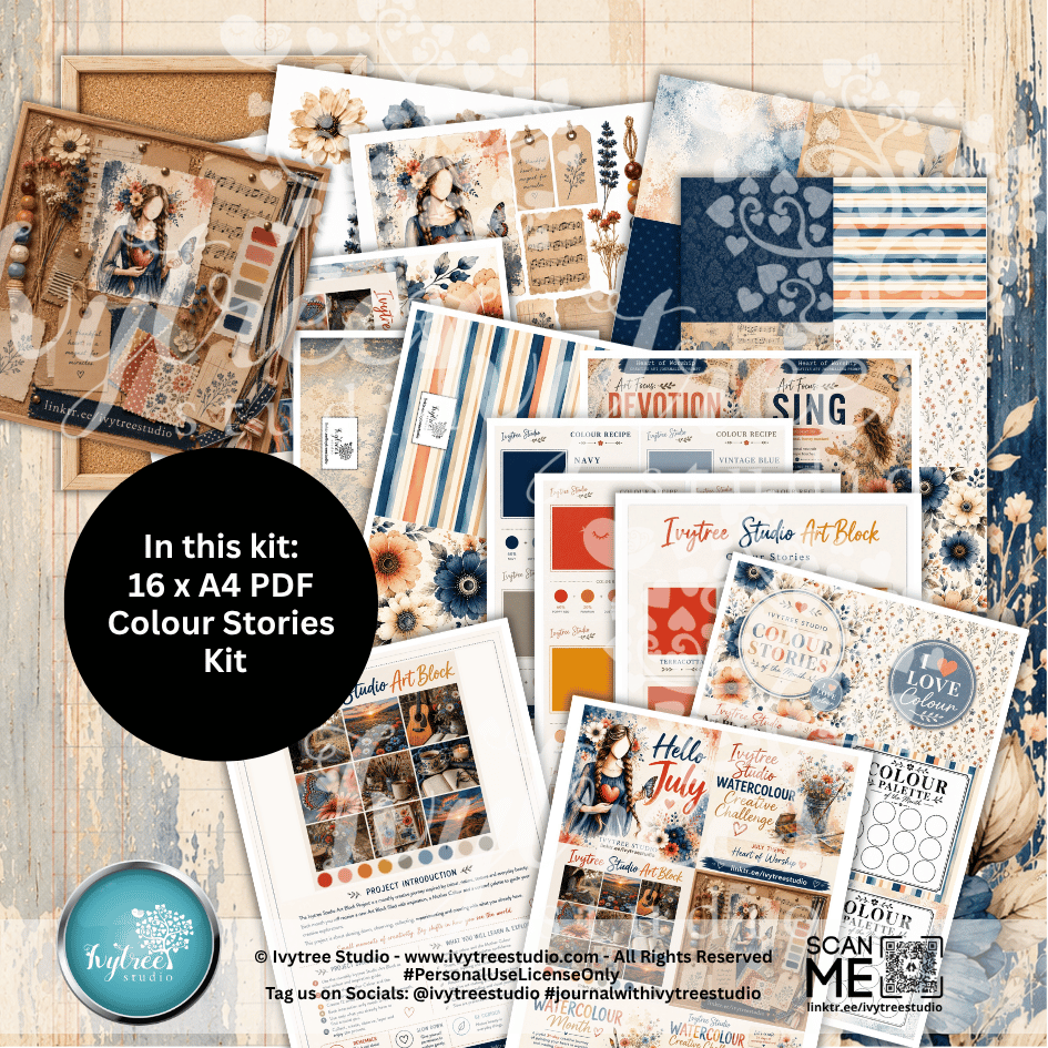 Heart of Worship | Ivytree Studio Colour Stories Kit | Art Journaling Project | Ivytree Studio