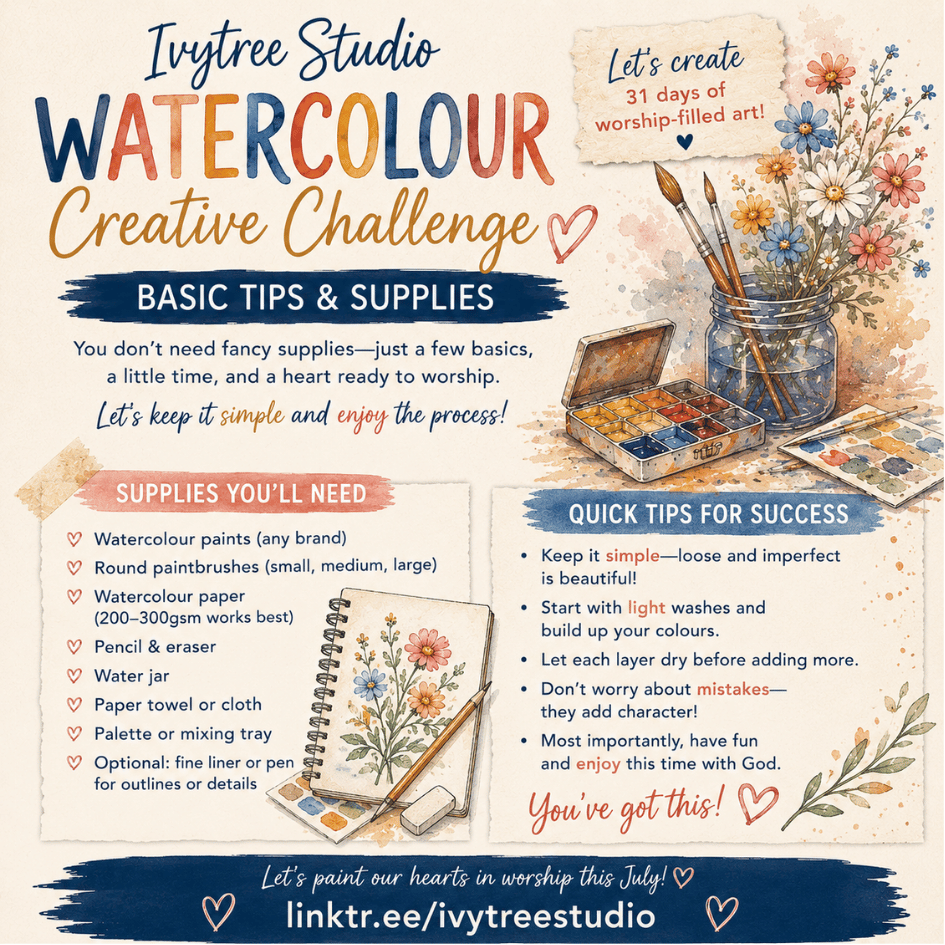 Heart of Worship | Ivytree Studio Colour Stories Kit | Art Journaling Project | Ivytree Studio