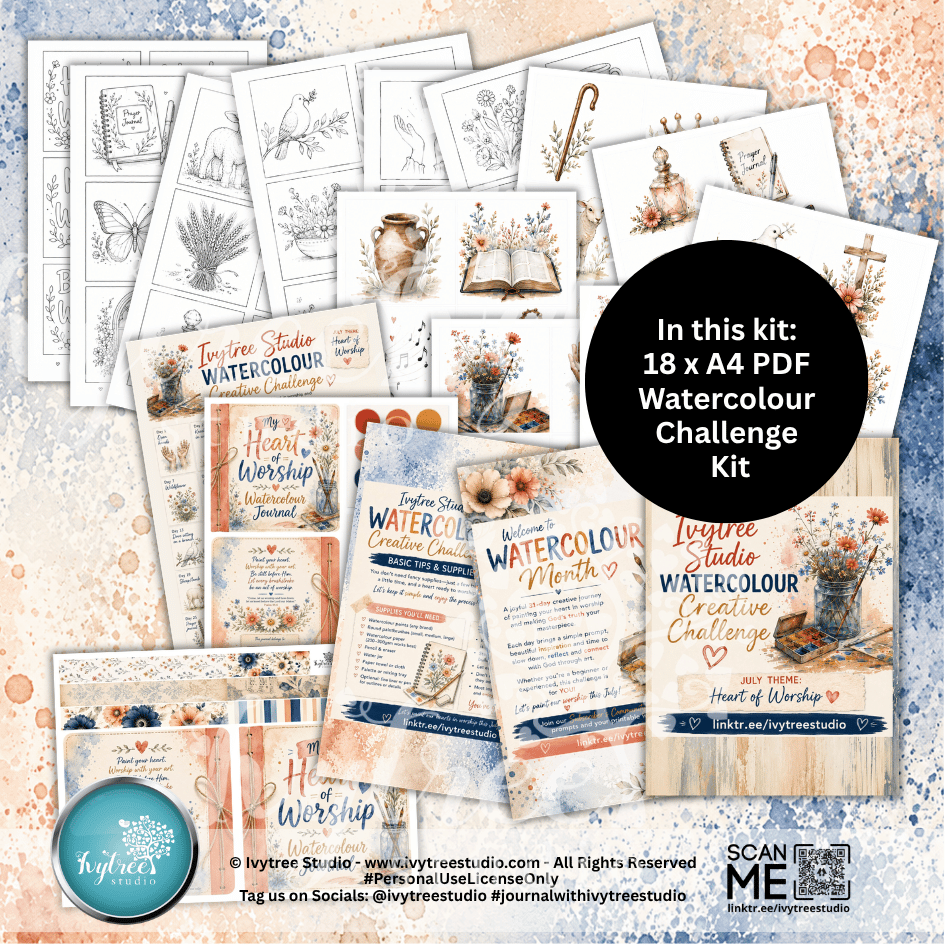 Heart of Worship | Ivytree Studio Colour Stories Kit | Art Journaling Project | Ivytree Studio