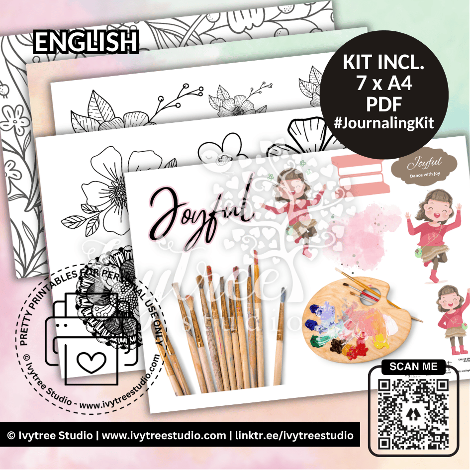 Joy Dance Bible Journaling Kit | Bible Journaling | Ivytree Studio | English + Afrikaans