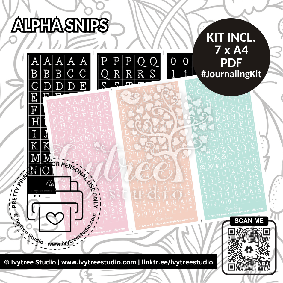 Joy Dance Bible Journaling Kit | Bible Journaling | Ivytree Studio | English + Afrikaans