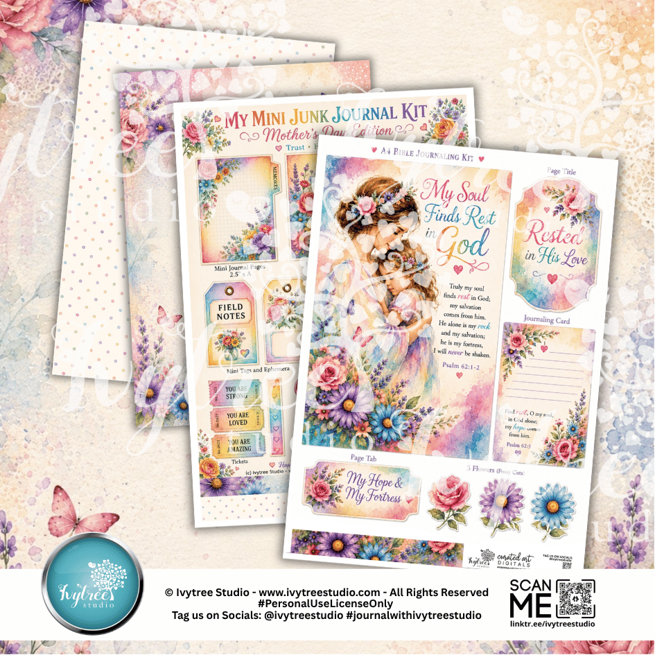 Loving Embrace Bible Journaling Kit | Ivytree Studio