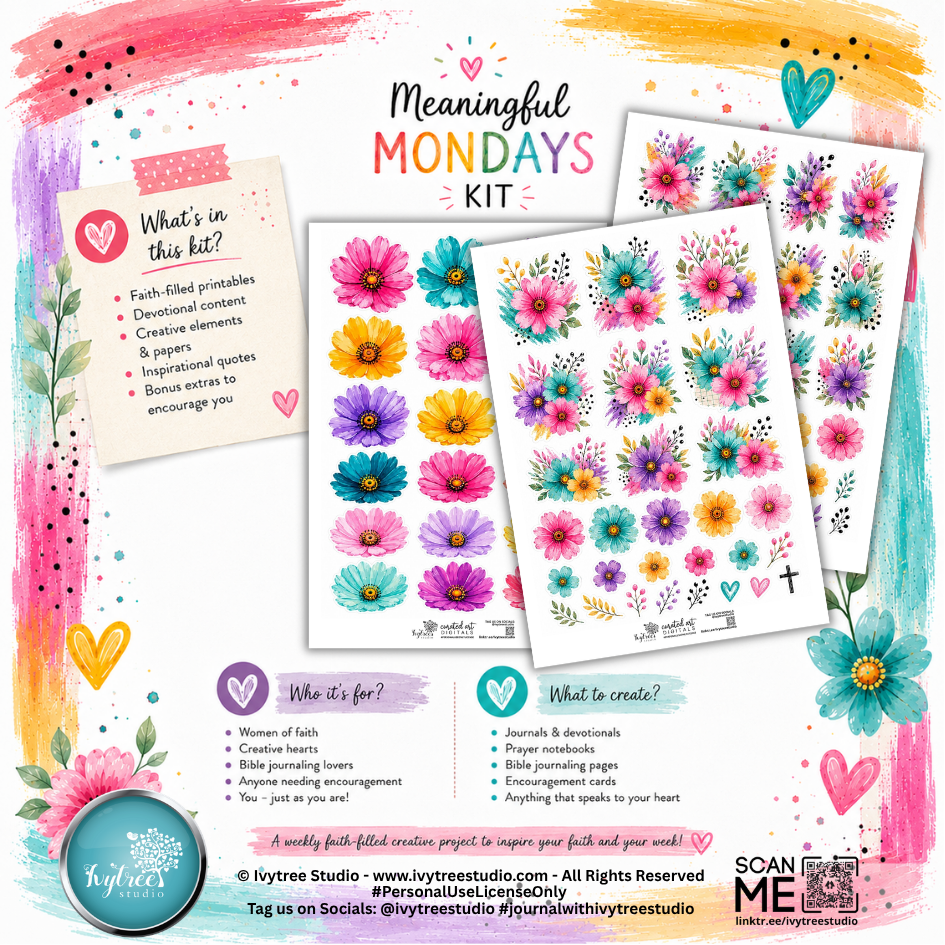 Mingful Mondays | Flowershop Kit | Journaling Kit | Ivytree Studio