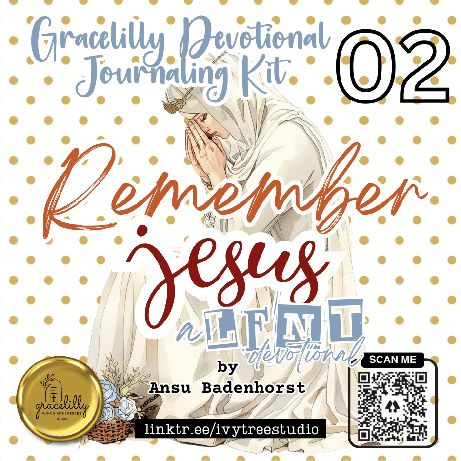 Remember Jesus bundle | Gracelilly Devotional Collection | Bible Journaling | Ivytree Studio | English and Afrikaans Creative kits