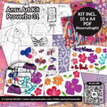 Confidence in the Blood | Proverbs 31:21–32 | Bible Journaling Kit | Ansu Art | Ivytree Studio