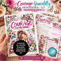 COURAGE | Standing Firm in Faith - A Gracelilly Devotional Bible Study Kit by Ansu Badenhorst | Word Flowtober Collectables | Fresh Hope Collection | Ivytree Studio | English