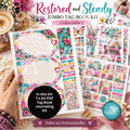 1 | Jumbo Tag Book Journaling Kit | Restored and Steady | Word Flowtober Collectables | Fresh Hope Collection | Ivytree Studio