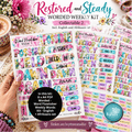 2 | Worded Weekly Kit | Restored and Steady | Word Flowtober Collectables | Fresh Hope Collection | Ivytree Studio | English and Afrikaans
