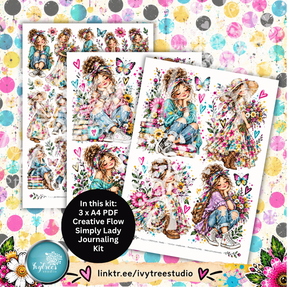 Simply Lady Kit | Anchored in Hope | Word Flowtober Collectables | Fresh Hope Collection | Ivytree Studio