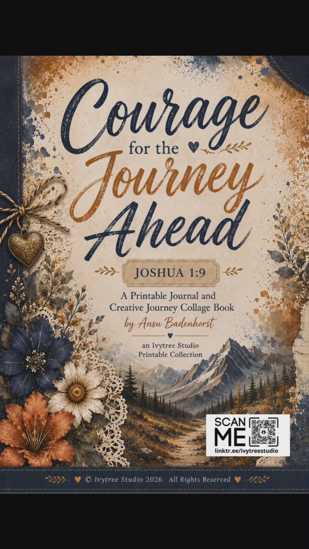 Word and Worship Wednesday | Josua 1:9 | Devotional Journal and Collage eBook
