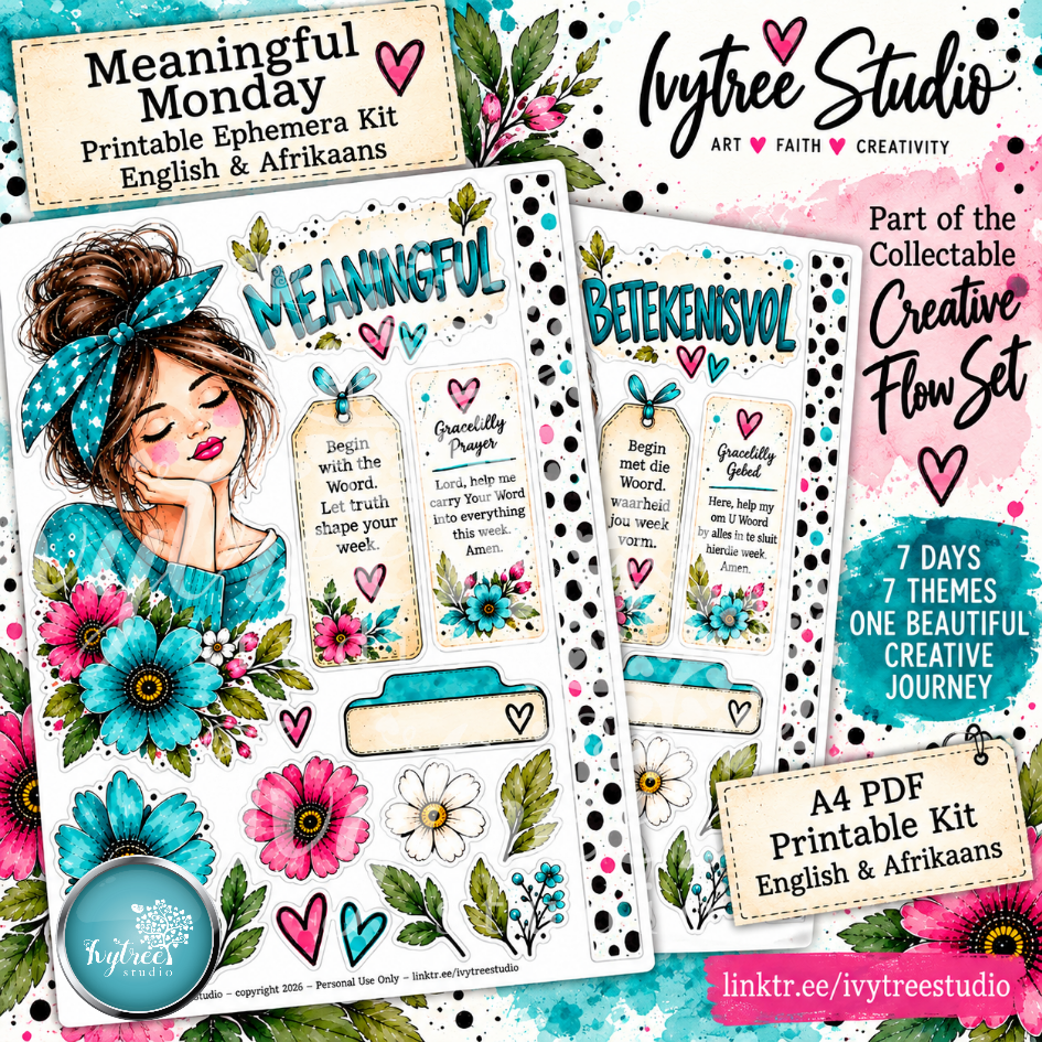 Meaningful Monday | Mind | Journaling Kit | Ivytree Studio | Fresh Hope Collection | Collectables | English + Afrikaans