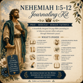 Nehemiah 1 Prayer Journaling Kit | Bible Journaling | Ivytree Studio | English